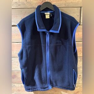 L.L. Bean Men's Dark Blue Fleece Vest